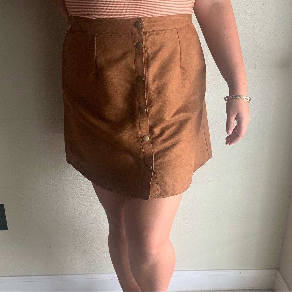 Brown Circle Skirt (XL)